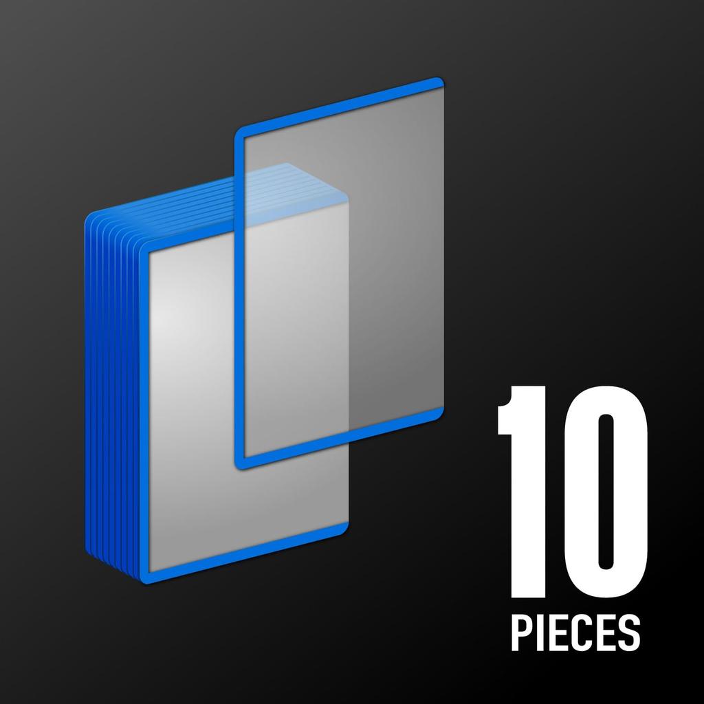 Allone Side Loader 10 Pieces Blue 70 x 100mm Card Sleeve Protects and Stores from Scratches and Dirt Also Can Be Used to Mail Trading and Flea Market