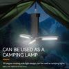 Portable camping 3000mAh handheld light USB charging flashlight hanging tent foldable LED for hiking emergency situations Lamp