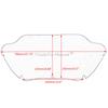 Motorcycle 9.5" Wave Windshield Fairing Deflector Cover Accessories For Harley Road Glide FLTR FLTRX Windshield Trim 1998-2013