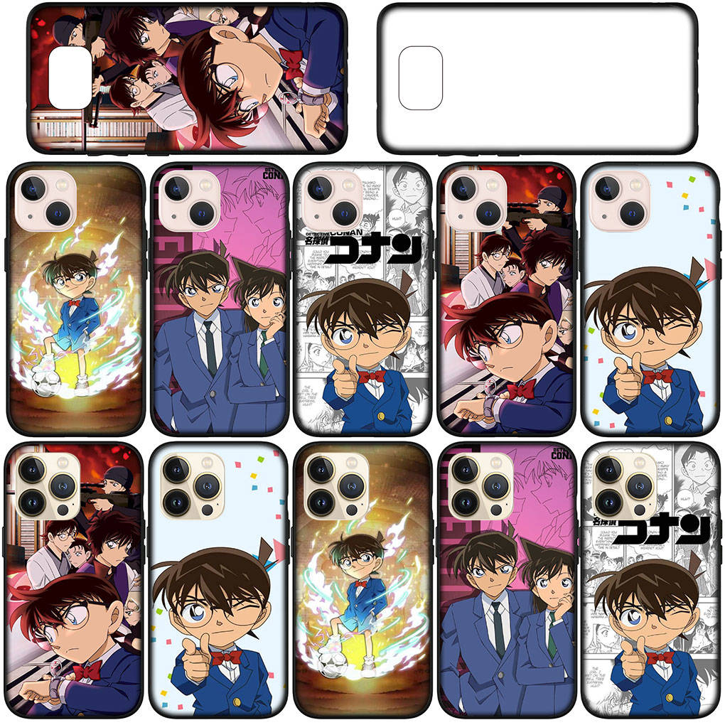 Cover for iPhone 16 15 Xiaomi Redmi Note 14 13 12 11 Pro Max X 8 9 16e Samsung Galaxy S25 S24 S23 Moto A4 OPPO Huawei Anime Detective Conan Phone Case