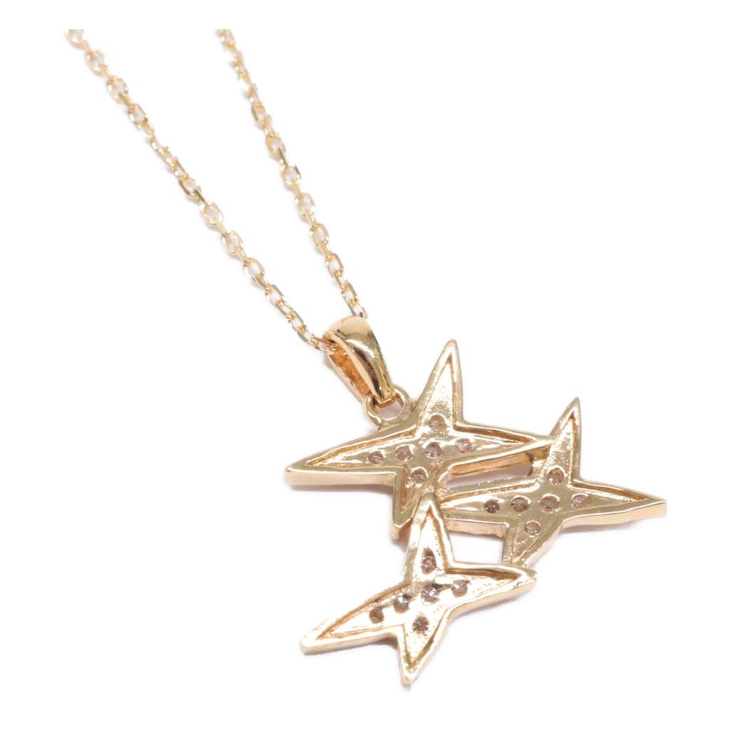 MAUBOUSSIN 750 Diamond Etoile Star Necklace Yellow GoldUsed