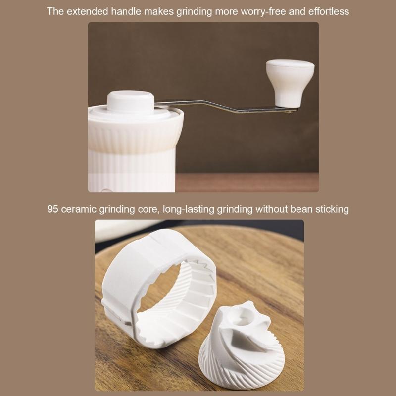 Portable Manual Coffee Grinders Compact Designs Nonrust Steel Burr Adjustable Coarseness For Travels Camping Office Use
