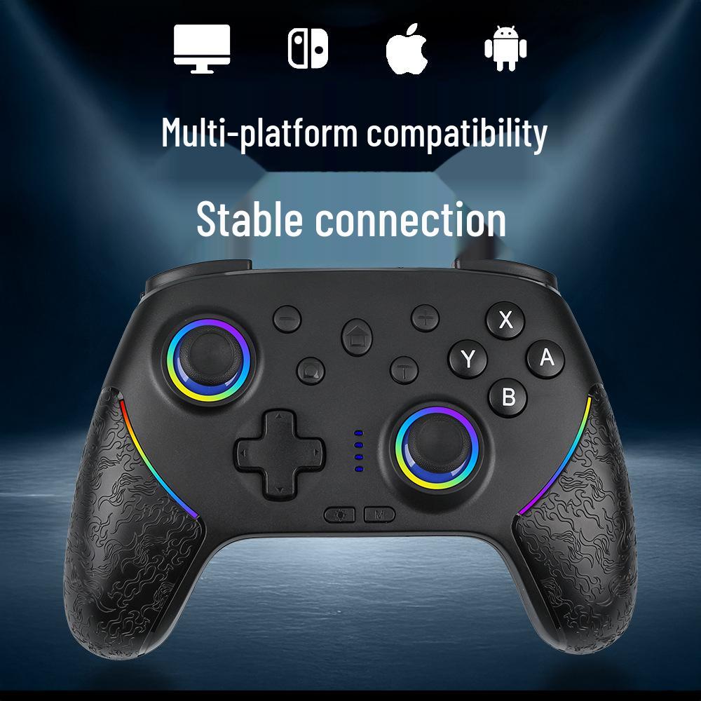 Wireless Bluetooth Game Controller: Cross-Platform for PC, Switch, PS, Android with Six-Axis Vibration