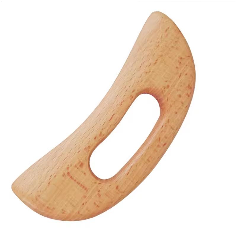 

Natural Wooden Gua Sha Scraping Board - Slimming Body Massage Tool for Facial & Muscle Therapy, Ergonomic Handheld Scraper with