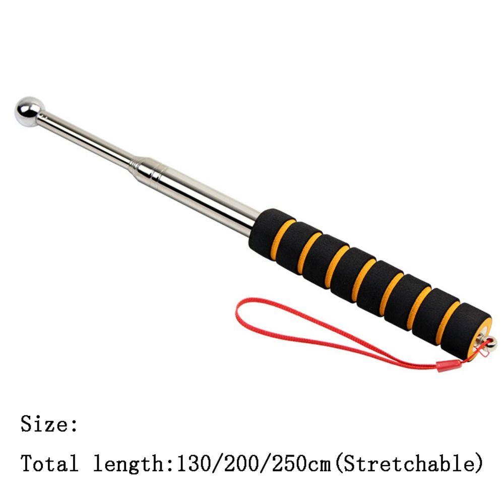 Stainless Steel Telescopic Empty Drum Hammer Stretchable Floor Test Rod  Sound Inspection Tool