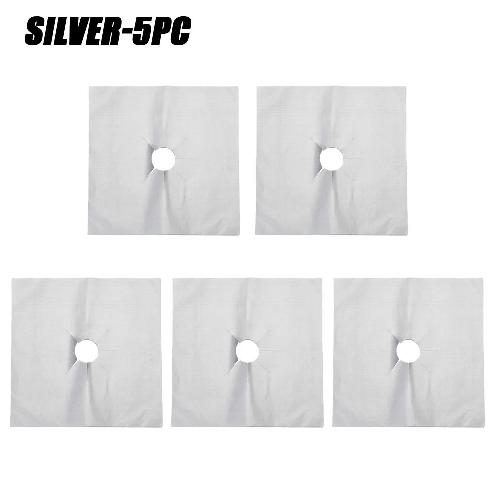 1-15PCS Gas Stove Protector Mat Reusable Washable High Temperature Resistant Oil Stain Proof Non-Toxic Easy Clean Kitchen Mat