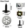 32PCS/Set For VW Golf MK4 Bora A3 Car Engine Undertray Cover Clips Car Bottom Splashguard Shield Fastener Retainer Screw