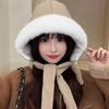 Women's Winter Korean Version, Velvet and Thickened Lei Feng Hat, One Hat, Dual-purpose Can Be Used As a Bag, Thermal Ear Protectors