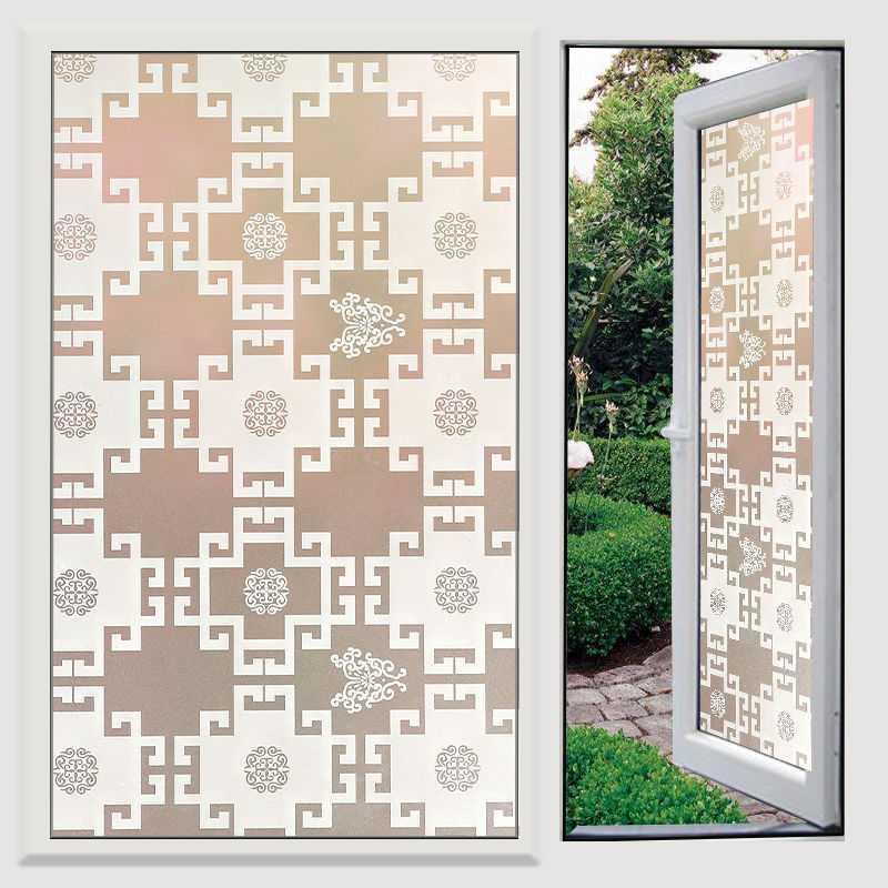 Selbstklebendes Papier, Fensterfolie, Badezimmerglasfolie, Blickschutz, Badezimmerfenster-Fensteraufkleber, Sonnenscheinweiß