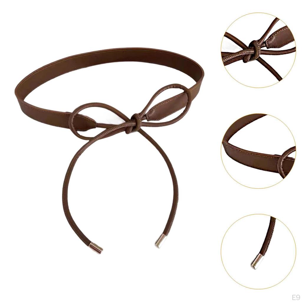 Leather Waist Belt for Women's Coat Blouse