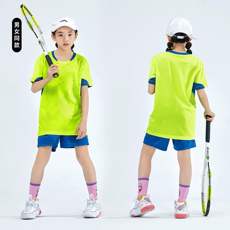 New Children's and Students' Football Uniforms, Training Uniforms, Men's and Women's Badminton Uniforms, Breathable, Quick-drying, Sweat-absorbing 