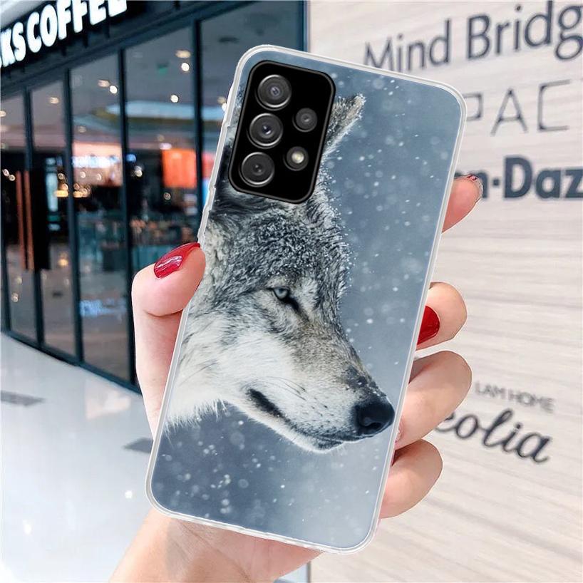 The Wolf Fierce For Samsung Galaxy A15 A14 A13 A12 A55 A54 A53 A52 Phone Case A32 A35 A34 A33 A25 A24 A23 A22 A04S A03S A02S Gal