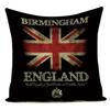 London Style Square Cushion Cover British Flag Soldier Throw Pillow Case For Sofa Car Living Room Bed Home Decor
