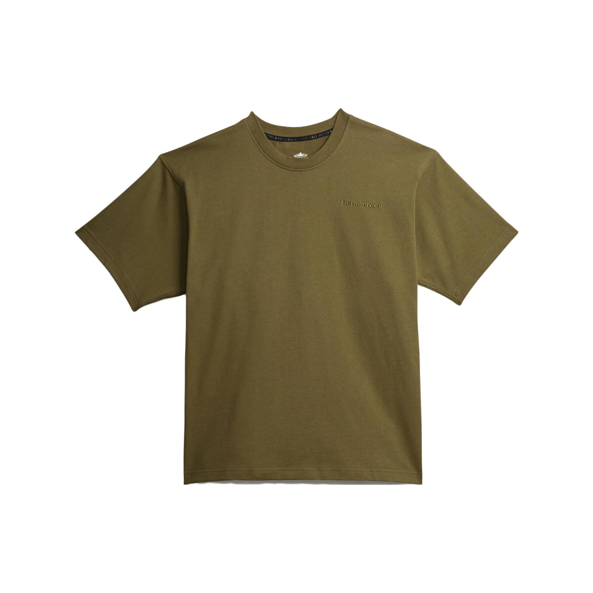 Футболка Adidas Pharrell Williams Basics Унисекс Зеленая HB8814 S