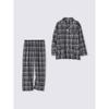 Gu By Uniqlo Flannel Pajamas Long Sleeve   Long Pants Relaxed Fit