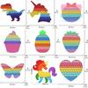 Gian Butterfly Strawberry Pineapple 30/40 Big Push bubble Sensory Huge Figet toy Autism Children Antistress Game  ADHD Gift