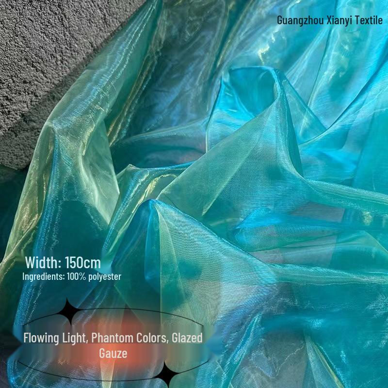 Dreamy Soft Organza Skirt Fabric: Flowing Light Gauze & Bright Silk