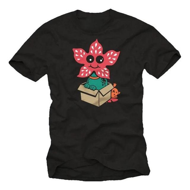 Camiseta Funny Stranger - Demodog Things Dart Dustin Negra T S
