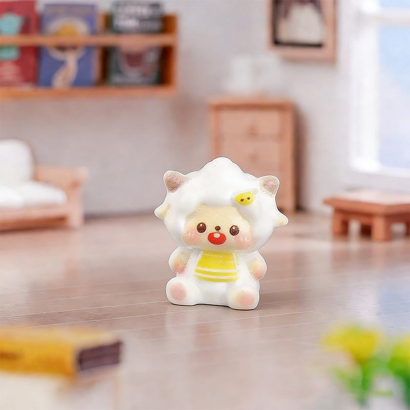 1Pc Miniature Fairy Garden Accessories Cute Sheep Lamb Ornament Figurines Home Garden Dollhouse Terrarium Decor
