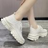 Fashion Comfortable Breathable Mesh Sports Women Spring Autumn Wear-Resistant Thick Platform Sneakers Woman Solid Lace Up Shoes Lady