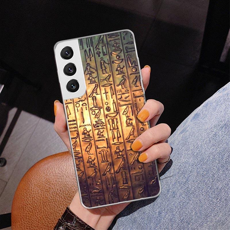 Egypt Nefertiti Anubis Ankh Pharaoh Phnoe Case for Samsung Galaxy S26 S25 Edge S23 S24 Ultra S22 Plus S21 S20 FE Unique Cover So