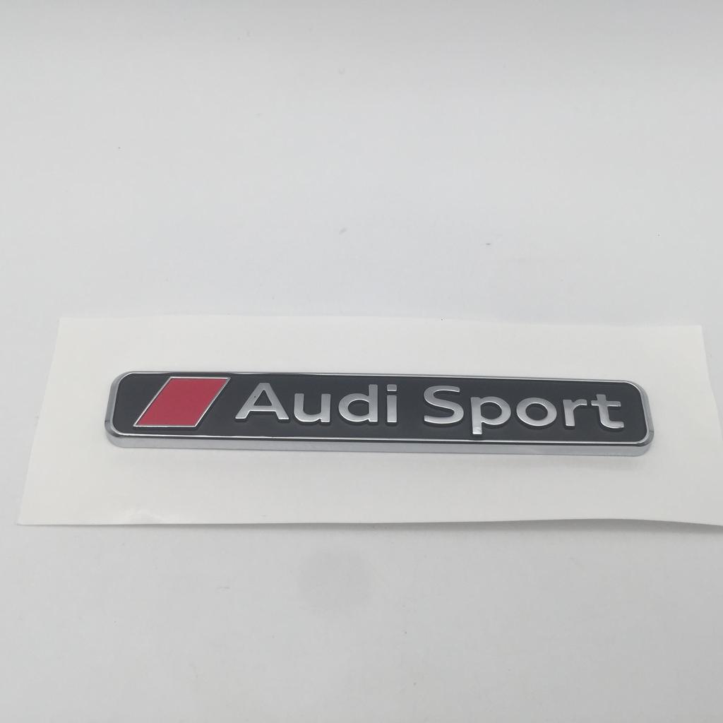2026 1pcs ABS for Audi Sport car emblem Side Fender Rear Trunk sticker Badge styling Auto accessorie