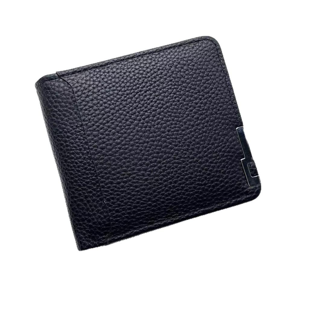2025 Cross-border Men's Short Bifold Horizontal Wallet