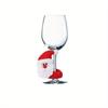 6Pcs/SET Christmas Wine Glass Cover Santa Claus Elk Snowman Wine Cup Cover Tags Decoration Xmas New Year Table Decor