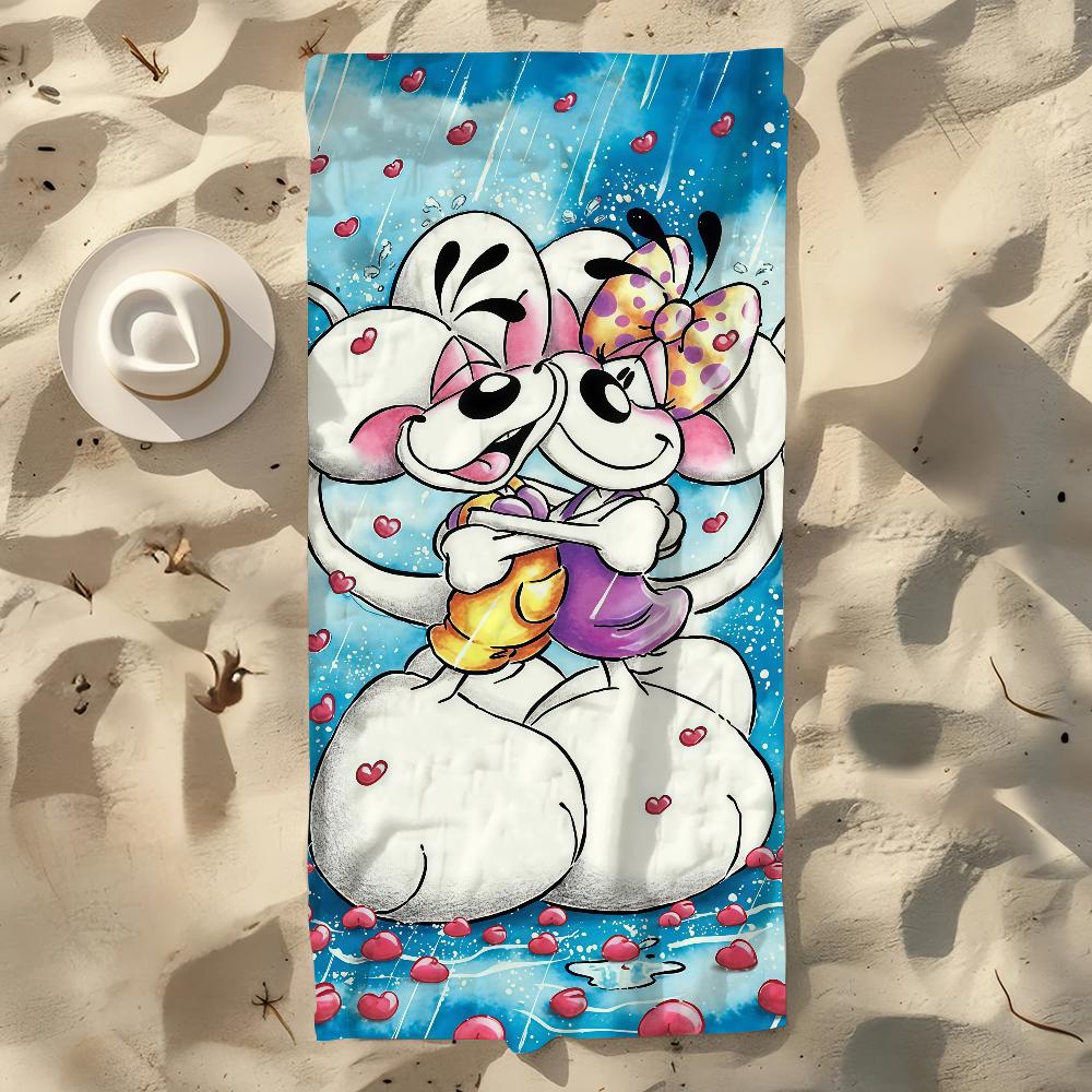 Cartoon D-Diddl Rat Towel Beach Towel Oversized Quick Dry Towel Absorbent Soft Swim Beach Towels for Men Women