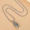 Fashion Simple Six Character Truth Spinning Cylinder Necklace For Men And Women Retro Transit Pendant Sweater Chain Punk Jewelry