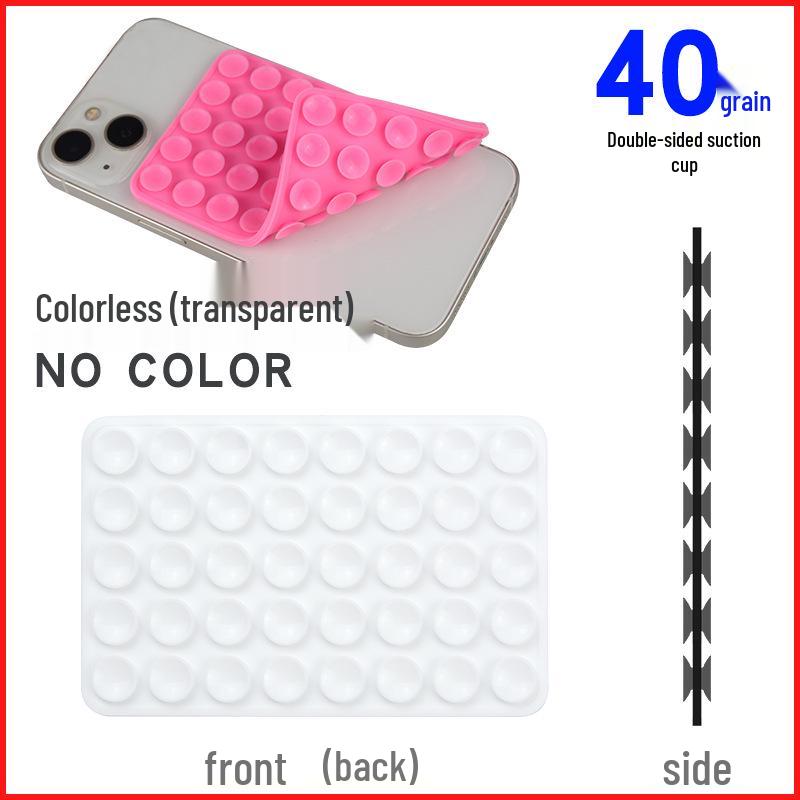 Double-Sided 40-Suction Cup Silicone Phone Holder: Strong Adhesive, Non-Slip Design
