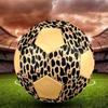 1PC Leopard Print Stars Abstract Minimalist Soccer Ball Size 5 Football Machine Sewn Indoor/Outdoor Universal Football Gift W57
