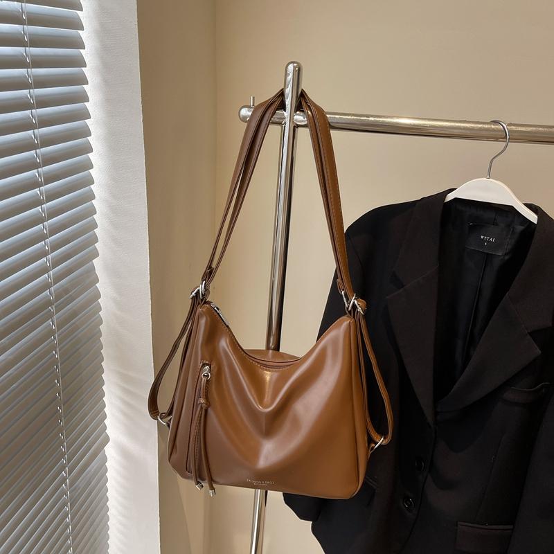 Bolso Hobo de Hombro de PU con Correa Ajustable Bolso de Mano Elegante para Mujer para Uso Diario y Salidas Casuales