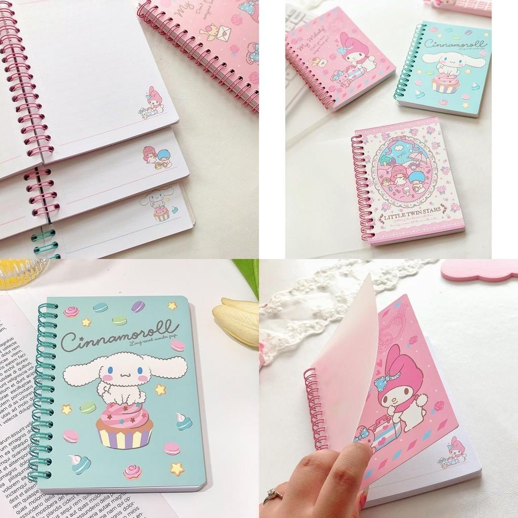 Stylish Kuromi A6 Date Book Notebook Sanrio Theme With Durable Spiral Binding