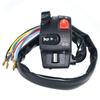 Universal 7/8"5 Functions Motorcycle Handlebar Switch Assembly Engine Electric Start Kill Horn Beam Headlight Fog Light Push Button Switch