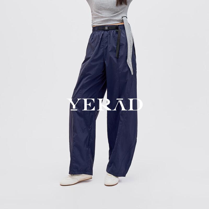 

YERAD Women s High-Waist Loose Wide-Leg Cargo Pants S