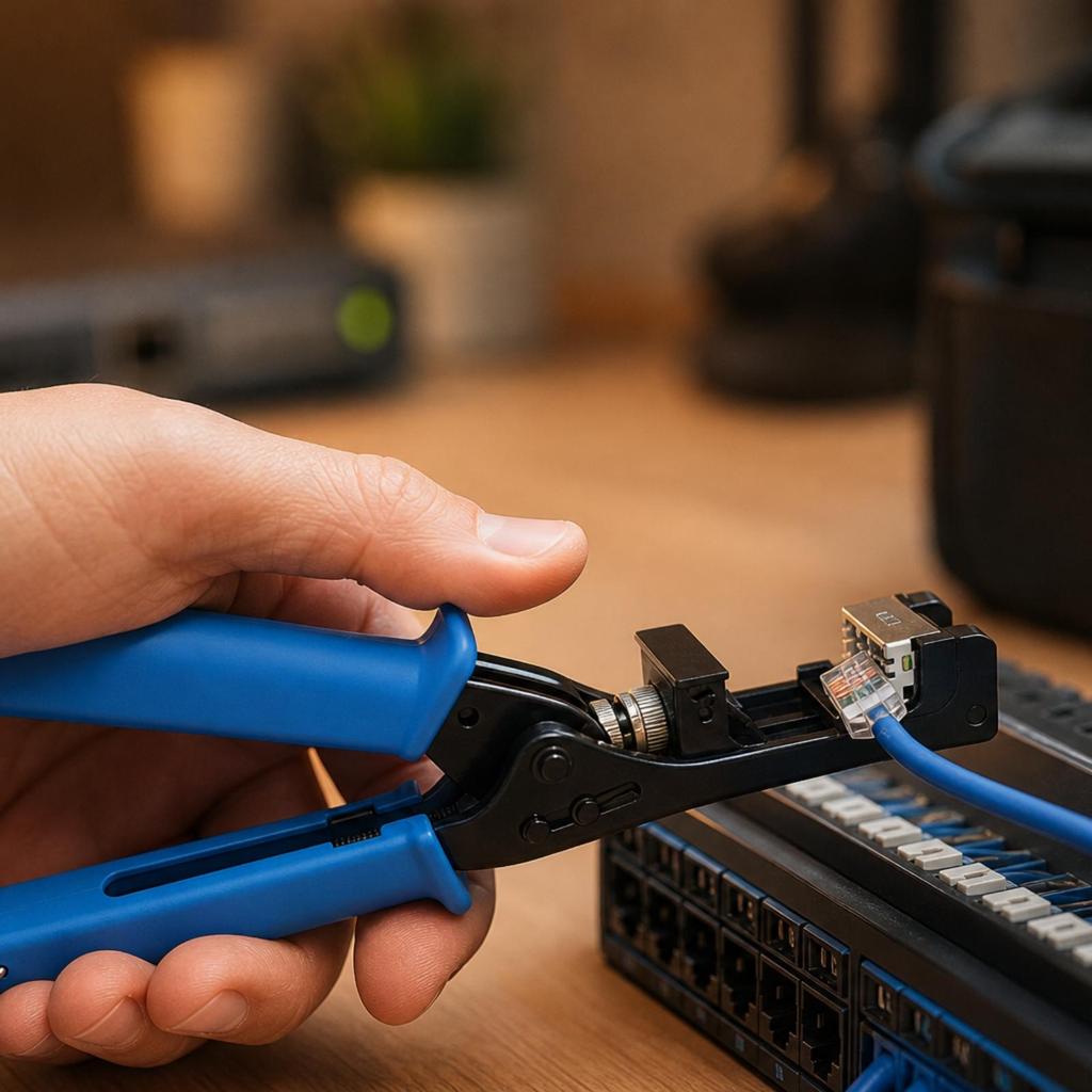 Network Cable Crimping Tool MultiFunction Termination Professional for