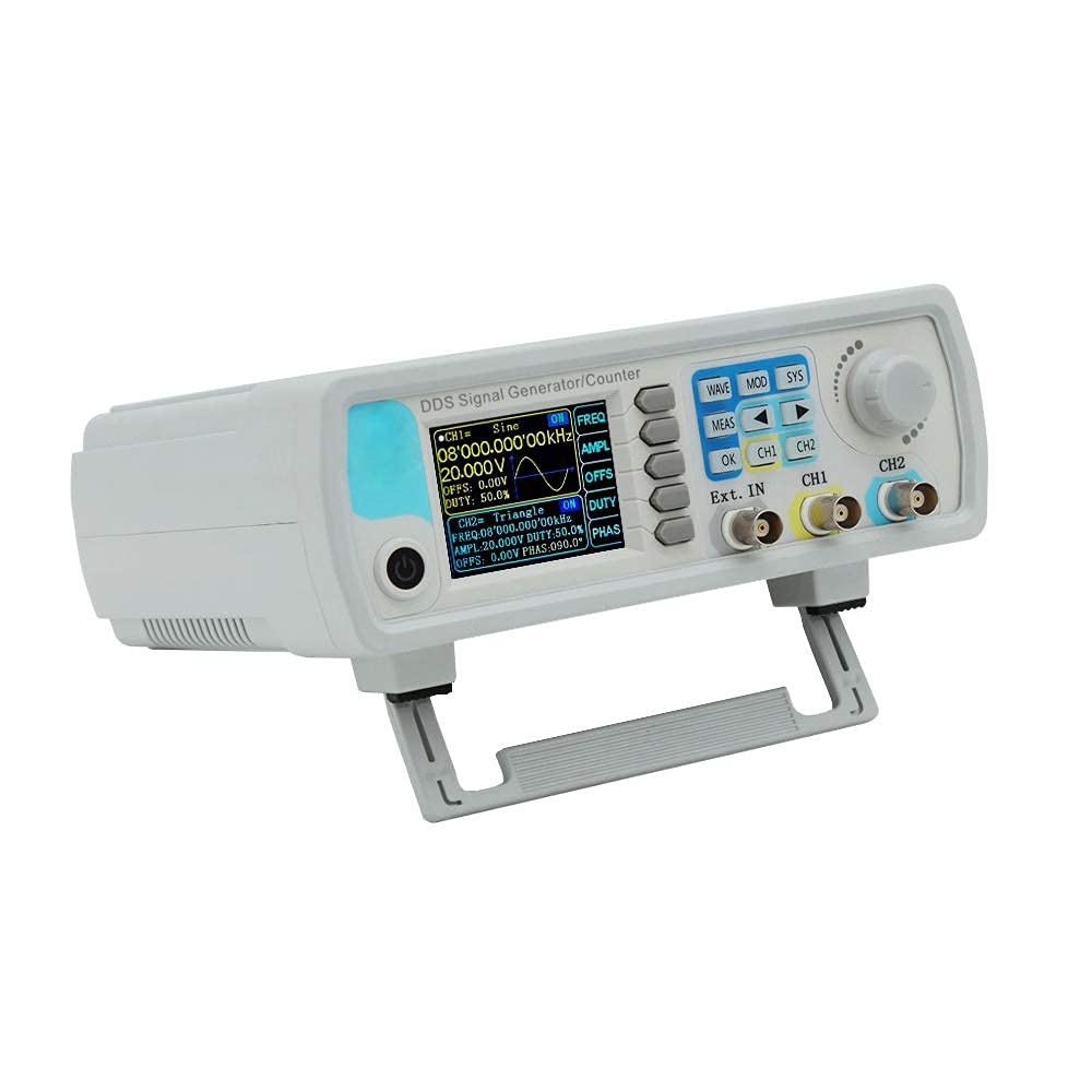 Cleqee 15Mhz DDS Signal Generator Dual Channel Frequency Meter Digital Signal Generator High Precision Arbitrary Waveform Multifunction JDS6600