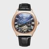 CASENO Star Tourbillon Automatikuhr: Mondphase, Monat und Datum, 100 m wasserdicht