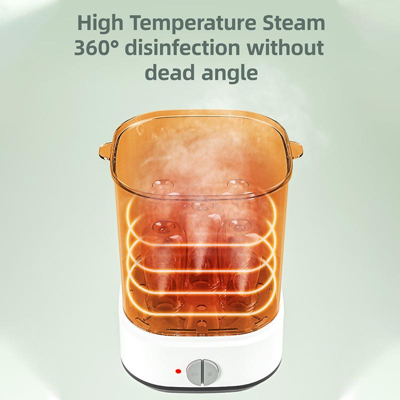 Steam Sterilizer Large Capacity Household Baby Bottle Pacifier Sterilization Pot High Temperature Sterilization and Disinfection Machine
