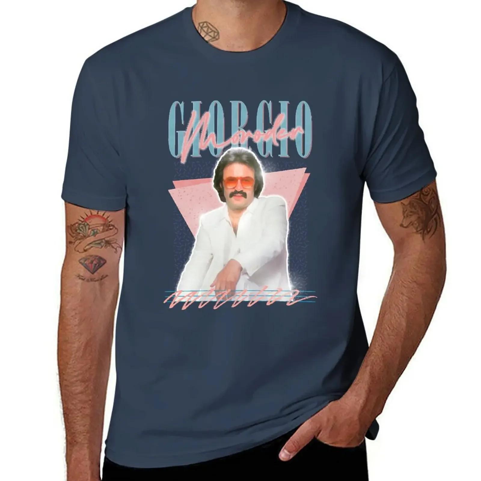 

Giorgio Moroder -- Retro Style Fan Art Design T-Shirt sweat new edition kawaii clothes designer t shirt men M