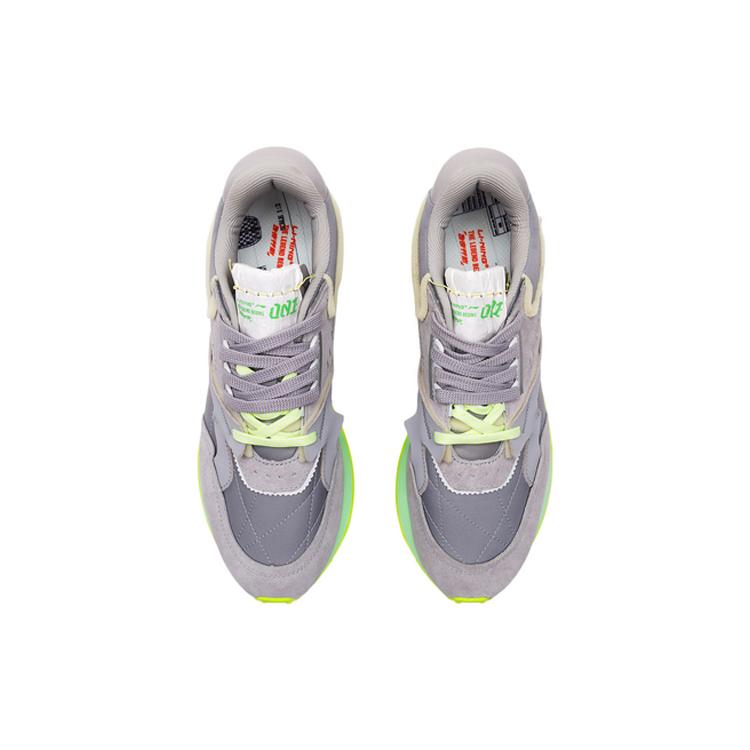Li Ning 001 Original Aspiration Low Top Casual Shoes Men's Gray Green AGCP313-5