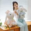 New tulip flower rabbit doll plush toy little white rabbit doll doll children's birthday gift