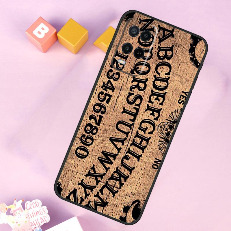 Girly Pastel Witch Goth Ouija Case For Oppo A98 A78 A18 A38 A58 A74 A94 A54 A15 A17 A57 A6 A5 Pro A16 A76 A96 A40 A60 A80
