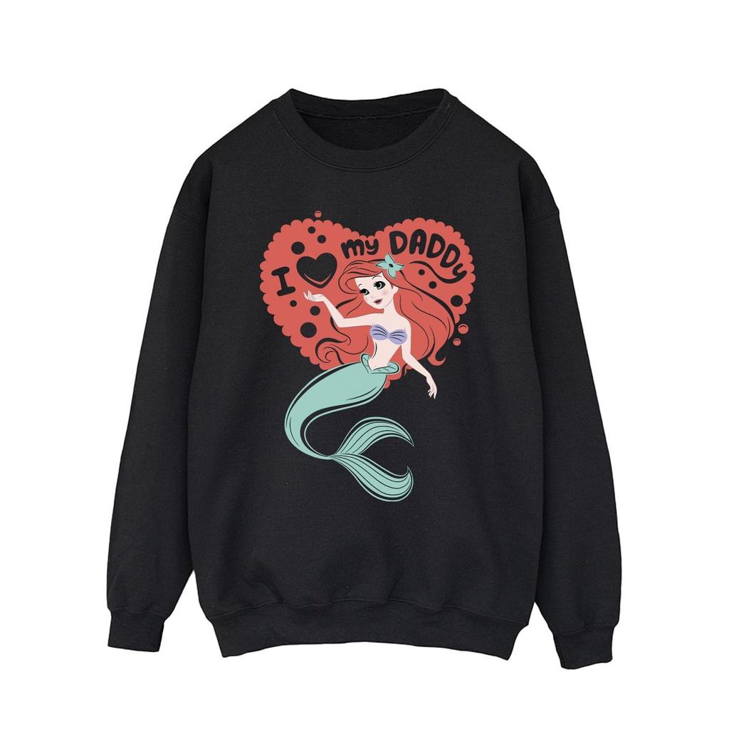 Disney Mens The Little Mermaid Love Daddy Sweatshirt