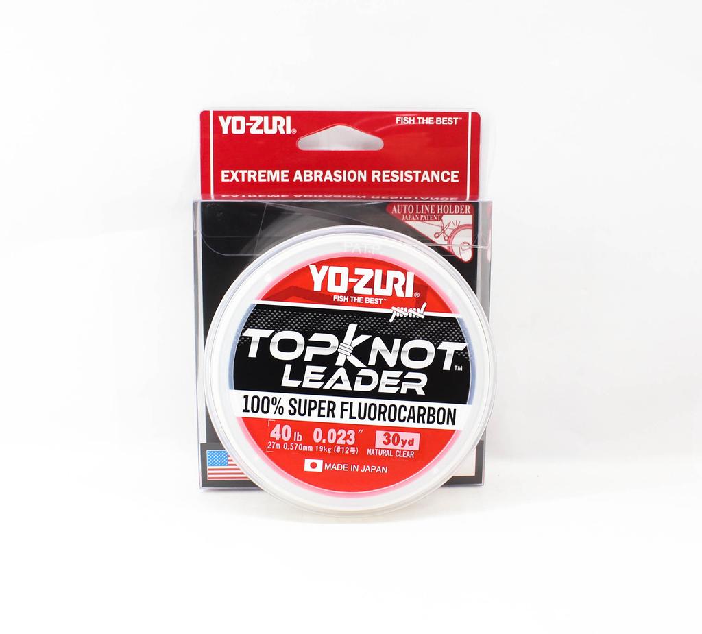 Yo Zuri Duel Topknot Leader Fluorocarbon 40lb 30yds 0.57mm R1232-NC (0715)