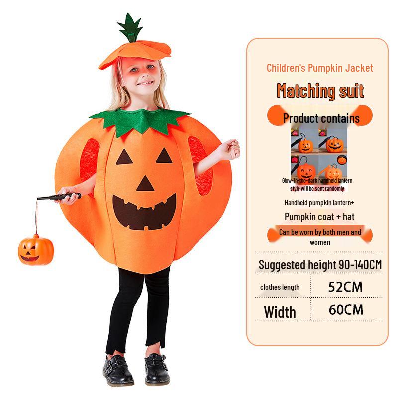 Halloween Pumpkin Costume: Kids' & Adults' Cosplay Outfit for Performances