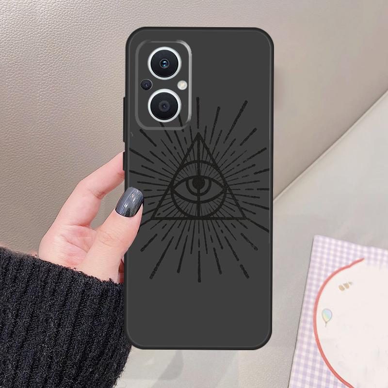 Illuminati Eye Occult Pyramid Funda For OPPO Reno 11 12 13 14 Pro 11F 12F 13F 14F 7 8 Lite OPPO Find X9 X6 X5 X8 Pro Case