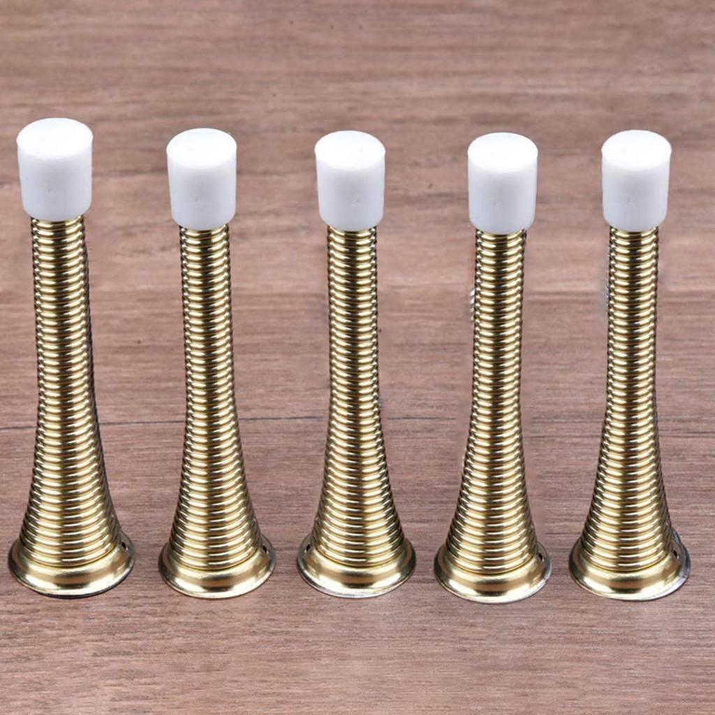 12er-Pack Türstopper mit Feder, gebürstetes Satin-Nickel, flexibler Türstopper mit Feder, Türhalter, Wandschutz, Hardware