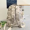 School Bag High Value Letter Back Couple Solid Color Casual Simple Light Outdoor Large Capacity
